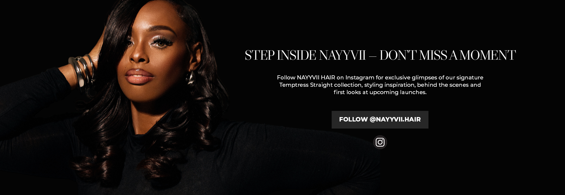 NAYYVII House of Seduction Tempess Straight raw hair, premium bundles for professional stylists, salon-quality wigs, and wholesale hair supply.